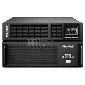 SAI 10.000 VA-10.000 W | Phasak Online Rack PH 9301